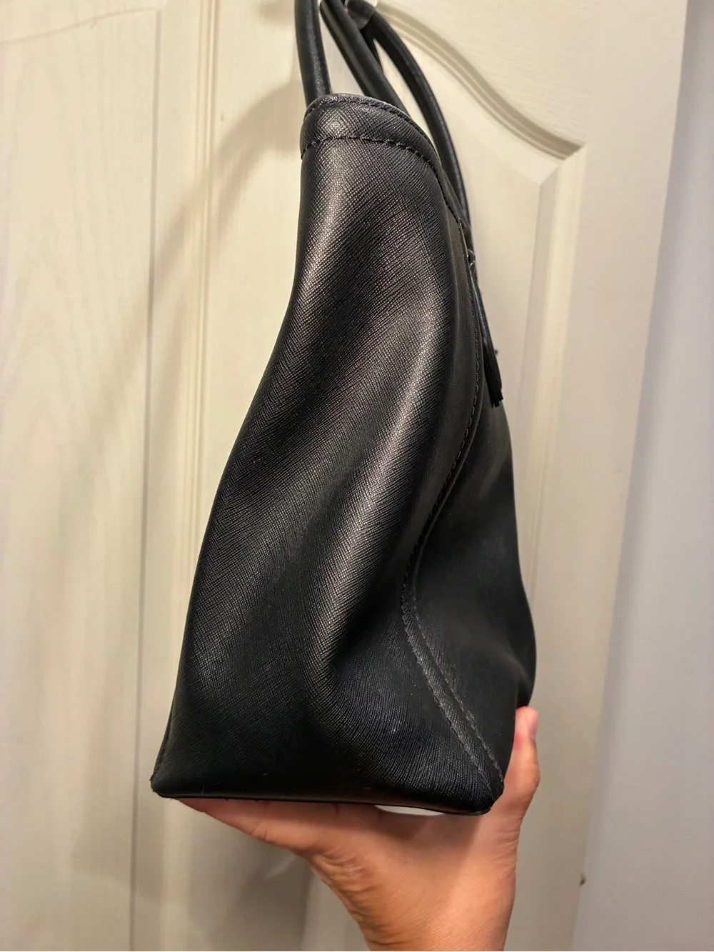 Michael Kors Black Tote with Gold MK Charm